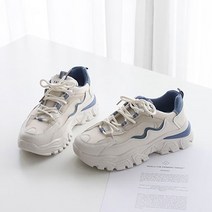 여성용 폭신 키높이 어글리슈즈 스니커즈 운동화 C5438 + 뒷꿈치패치