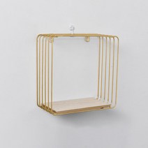 한땀작업실 유니크한 벽선반 정사각, 골드
