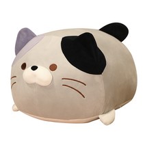 네이처타임즈 동글동글 고양이 인형, 그레이, 40cm