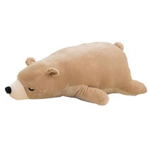 네이처타임즈 북극곰 바디 필로우, 브라운, 70cm