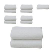 수파파 대나무 호텔식 뱀부 타올 180g, 화이트, 11개