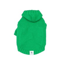 디자인사노 강아지 후드 니트, 그린