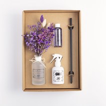 라비주얼 양재동꽃시장향 디퓨저 100ml + 룸스프레이 150ml 듀오 패키지 퍼플