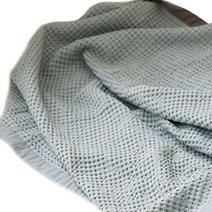 디자인스킨 캔디 모달 와플 블랭킷, 파우더블루