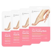 매드포코스 각질제거 보습영양 실키 스무스 풋 필링 마스크팩 40ml, 1개입, 4개