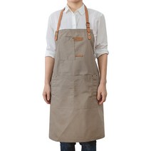 목걸이 미술 앞치마, 카키, 1개