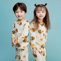 올로미미 아동용 허니허니 9부 자가드 실내복 상하 세트