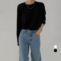 바블링브룩 여성용 소프트 텐셀 루즈핏 긴팔 티셔츠