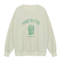 비엔엑스 여성용 팝콘 나염 맨투맨