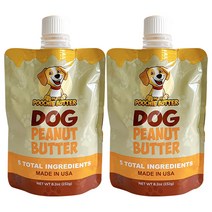 딜리스푸치 성견용 피넛버터 스퀴즈팩 파우치 232g, 2개