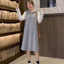 임산부 수유 후드 원피스