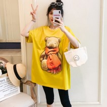 임산부 빅사이즈 루즈핏 롱티셔츠