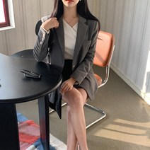 세컨드세컨 여성용 모메르벨트싱글 자켓