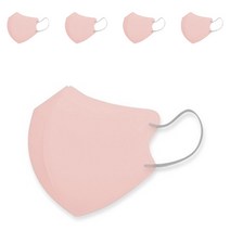 마스크랩 새부리형 패션마스크 성인용, 무드 인디핑크, 1개, 5개입