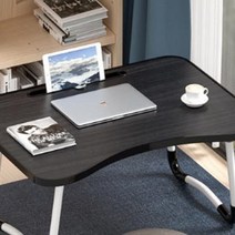 유스몰 침대 접이식 폴딩테이블, 블랙