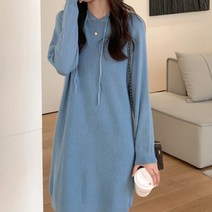 메이첼 젤라킨 후드 니트 미니 원피스 00447