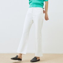 클라비스 여성용 세미와이드 데님 팬츠