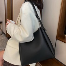 로건로즈 대용량 가죽 숄더 쇼퍼백