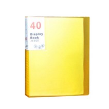 디스플레이 A5 클리어파일 40p, 오렌지, 1개