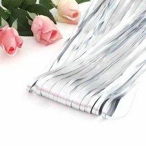 셀레네 라이트매트 레인커튼 1 x 2 m, 실버, 2개