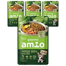 풀무원아미오 강아지 자연담은영양식 습식사료, 연어, 50g, 4개