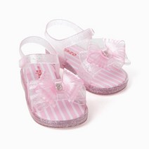 오즈키즈 여아용 루루 리본 LED 젤리슈즈