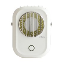 미니홈 목걸이형 선풍기, 레트로 화이트, TNF-100
