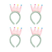 파티쇼 왕관 머리띠, Mint, 4개