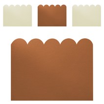 어나더 가죽 식탁매트 윗구름 플루토 4P, 아이보리(앞)   브라운(뒤), 30 x 45 cm