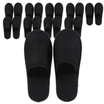 리빙베네 호텔 천 미끄럼방지 실내 슬리퍼 10p, 블랙