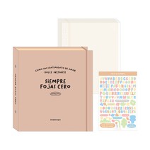 워너디스 플레인 정사각 바인더 앨범   데코스티커, 25매, 03 코코아 밀크