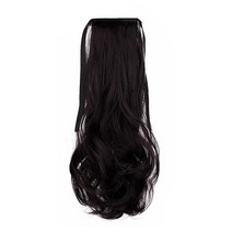 찐노마진몰 웨이브 포니테일 가발 끈묶음형 45cm, 17 블랙브라운, 1개