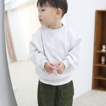 아이크레용 아동용 베이직 무지 맨투맨
