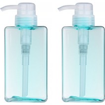 지앤와이 로션 펌프 공병 450ml, 2개, 블루