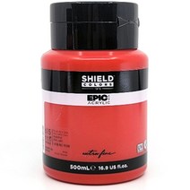 쉴드 에픽 아크릴물감 615 나프톨 레드 라이트, 1색, 500ml