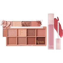 플린 러슬 아이섀도우 팔레트 02 드라이 로즈 + 브리즈 벨벳 틴트 02 딤 로즈 세트, 아이섀도우 팔레트 + 틴트, 1세트