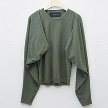 탱커스 여성용 볼레로 가디건 이너 셋업 니트 TU3KP019L0