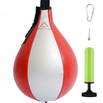 복싱 샌드백 펀치 입식타격 트레이닝 스피드볼, 실버 + 레드