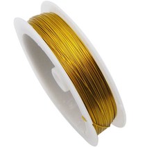 컬러 공예철사 0.5mmx40m, 04 골드, 1개
