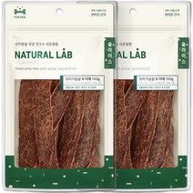 네츄럴랩 강아지 슬라이스 간식 100g, 오리가슴살 + 야채 혼합맛, 2개