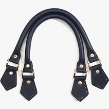 바이핸즈 프리미엄 토트백 가죽 가방 손잡이끈, 네이비, 2개