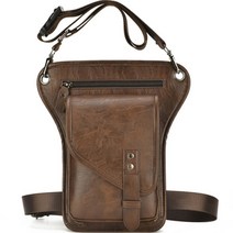 위더홈 모던 레더 스포츠 레그 힙색, 커피