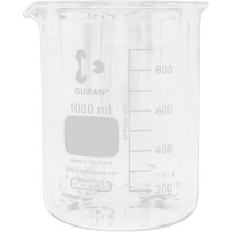 DURAN 유리비커 DU.2110654, 1000ml, 1개
