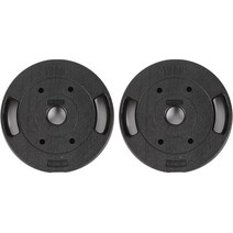 반석스포츠 K중량 원판 50mm 2p, 10kg, 블랙