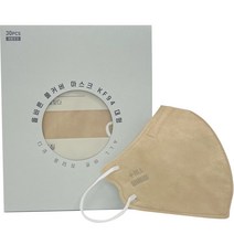 올바른 풀커버 마스크 대형 KF94, 베이지, 30개입, 1개