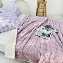 이불넷 포근한 북유럽 니트 꽈베기 극세사 담요