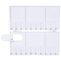 미빌 미술용품 철제파레트 화방용품 수채화 팔레트 직각, 1개, 20칸