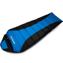 BUCK703 사계절 거위털 침낭 2300g, 1개, 블루
