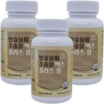 시드웰 발효율피 추출물 맥스 플러스 정 60g, 60정, 3개
