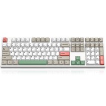 아콘 염료승화 모던레트로 무접점 Type C 키보드 35G, 화이트, NCK88, 일반형